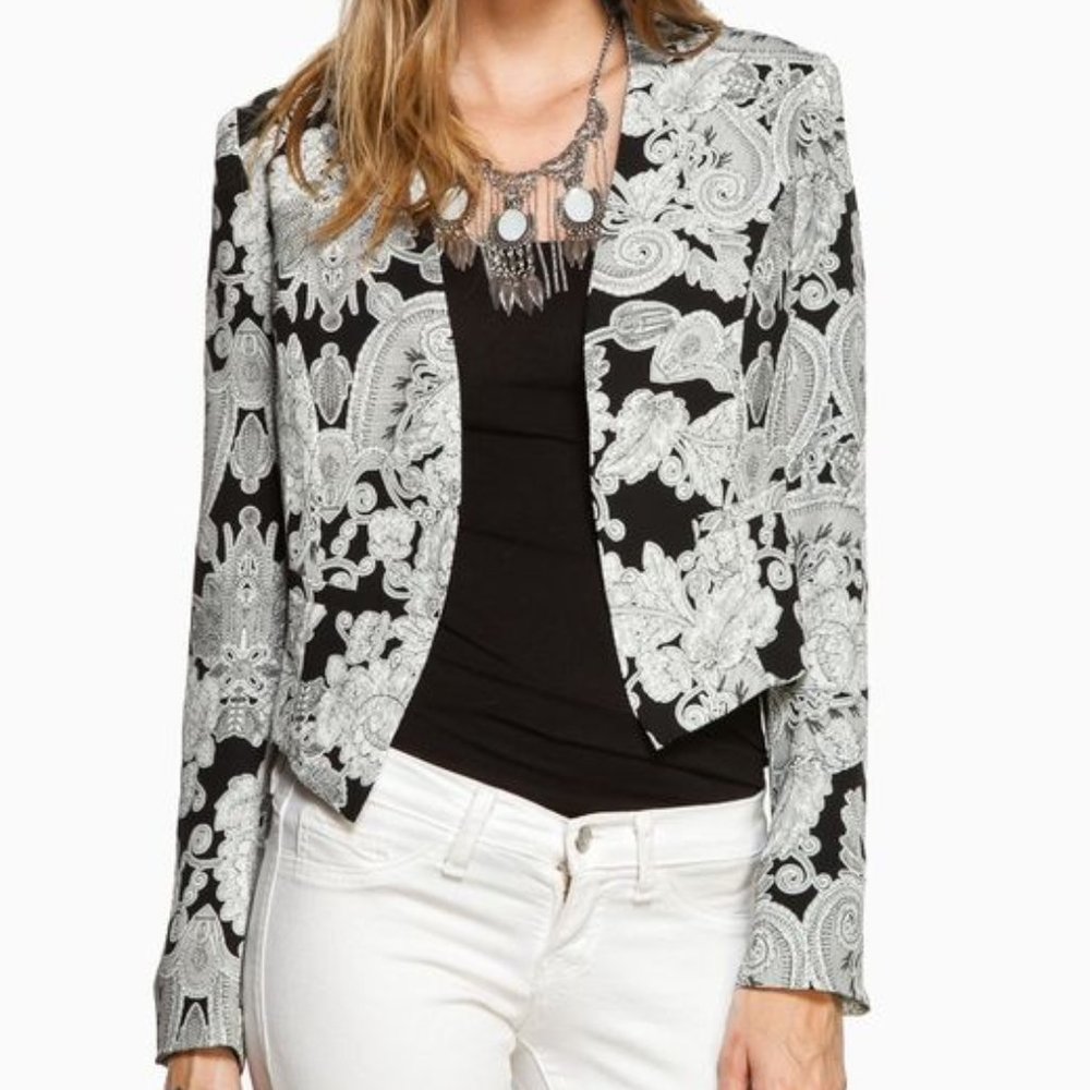 Sosie Million BullPup Chiffon Detailed Blazer NWT